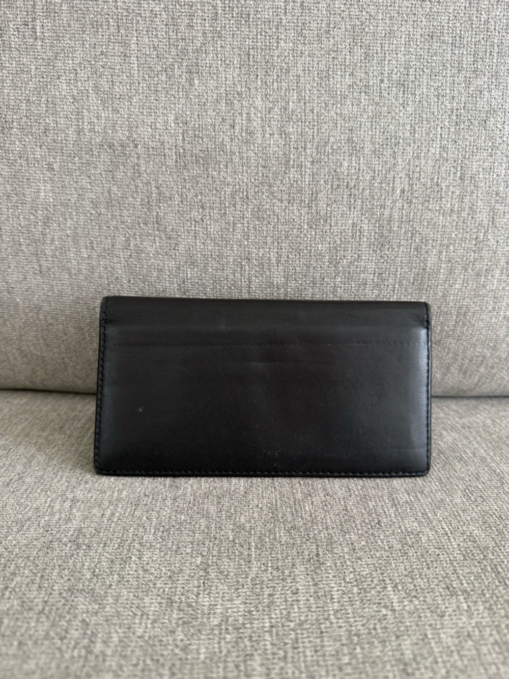 Coach Vintage Leather Checkbook Cover / Slim Organizer Black - Picture 4 of 9